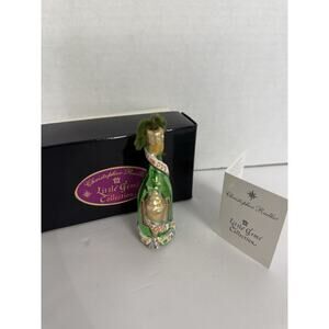 Y2K Christopher Radko 2000 Cheers New Year Champagne Glass Ornament w Box